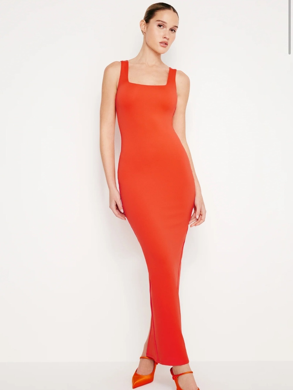 Women’s Good American Scuba Modern Tank Bodycon Maxi Dress Roma002
